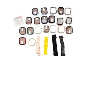Assorted Apple Watch Cases Bands Compatible 40mm/44mm/45mm Rhinestone Plain